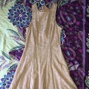 Cream color lace dress